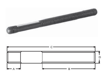 Studs For T Nuts Din - 6379